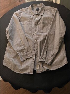 Harley-Davidson Gray Casual Button Down Shirt